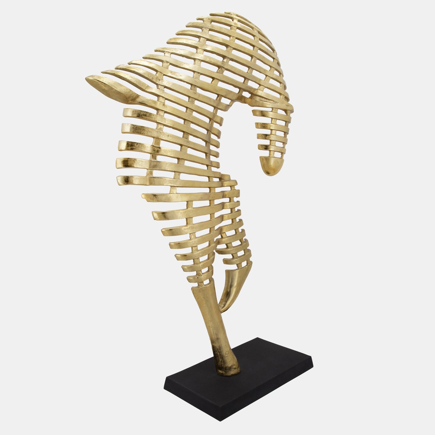 METAL HORSE SCULPTURE GOLD