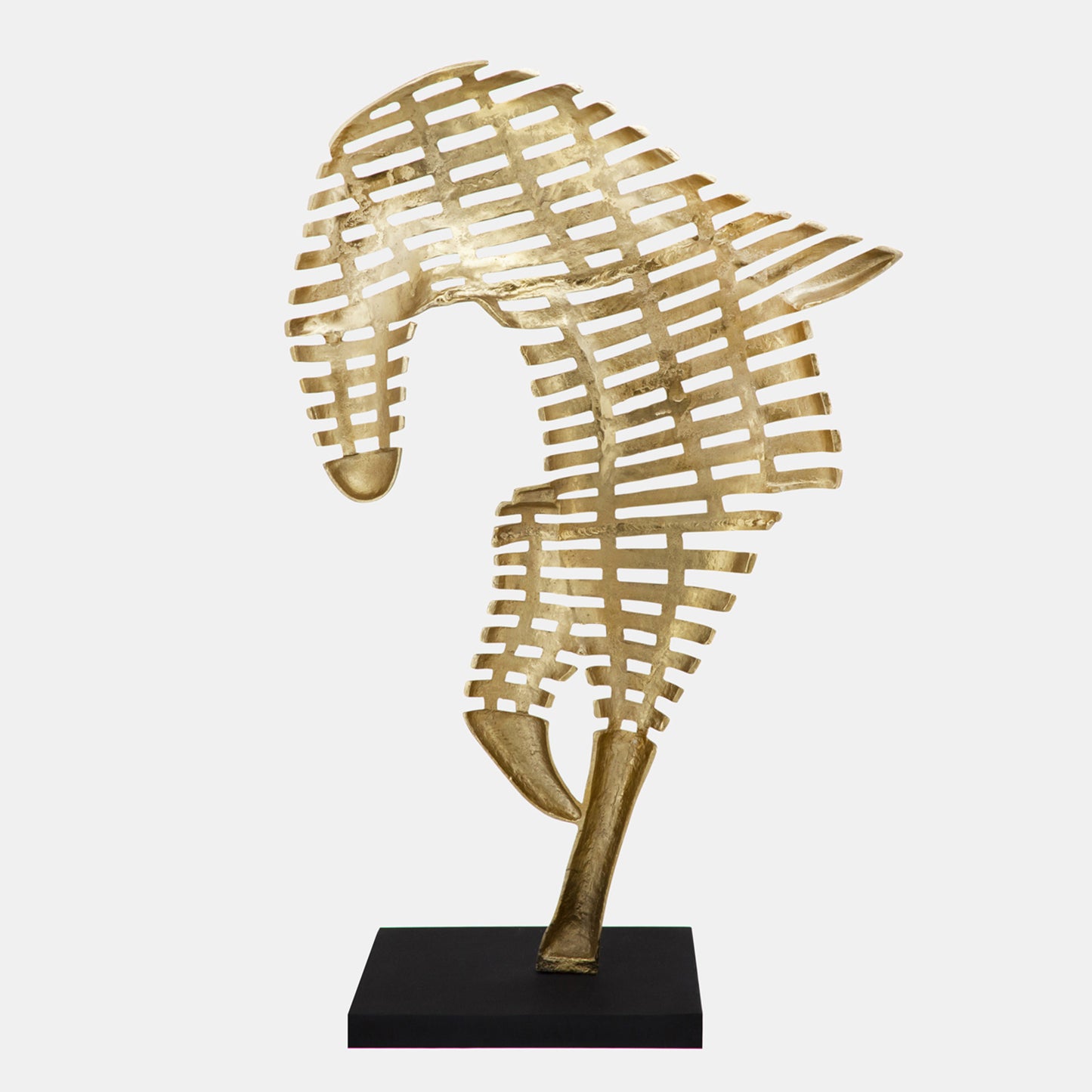 METAL HORSE SCULPTURE GOLD