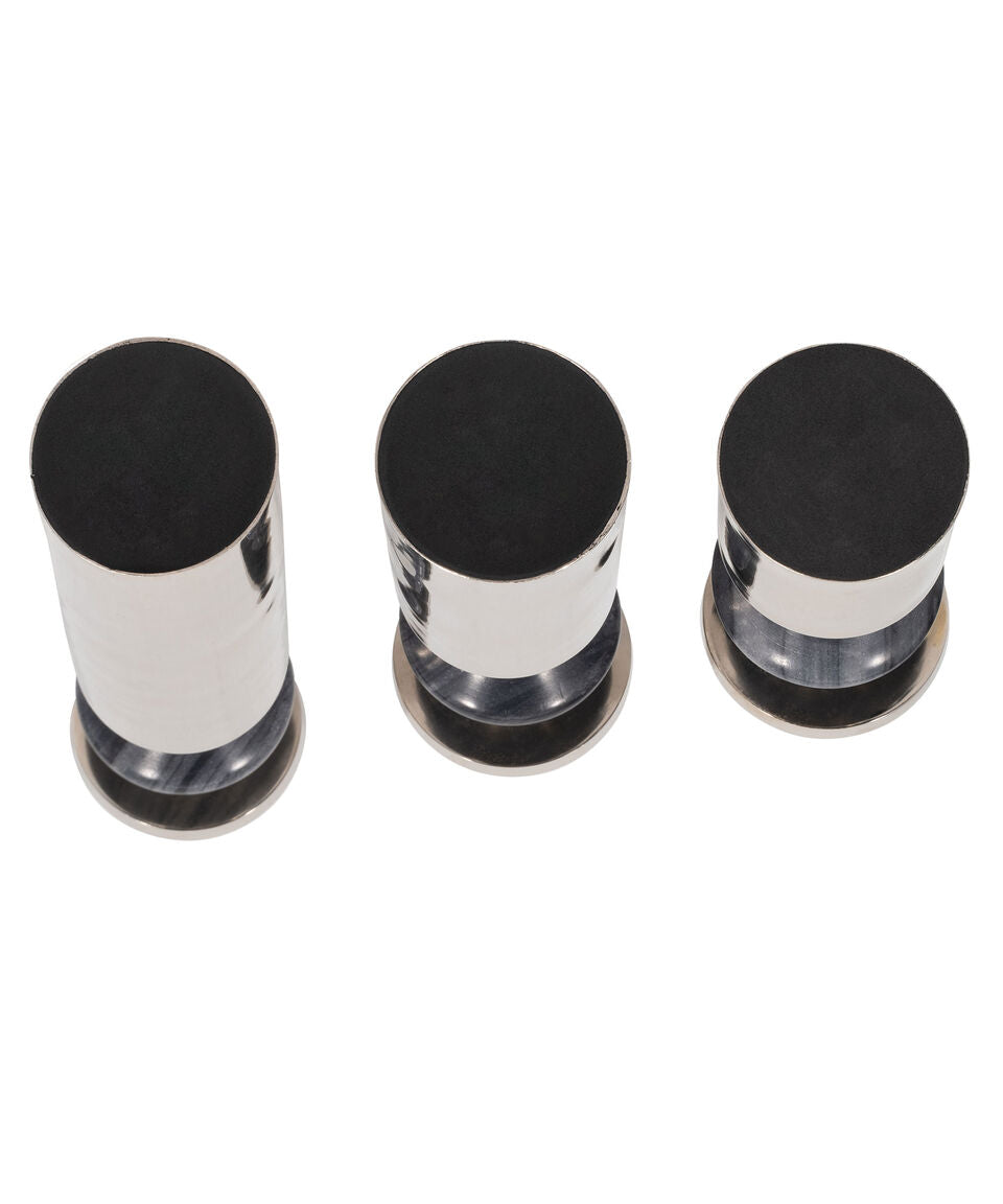 SET 3 GREY MARBLE CANDLE