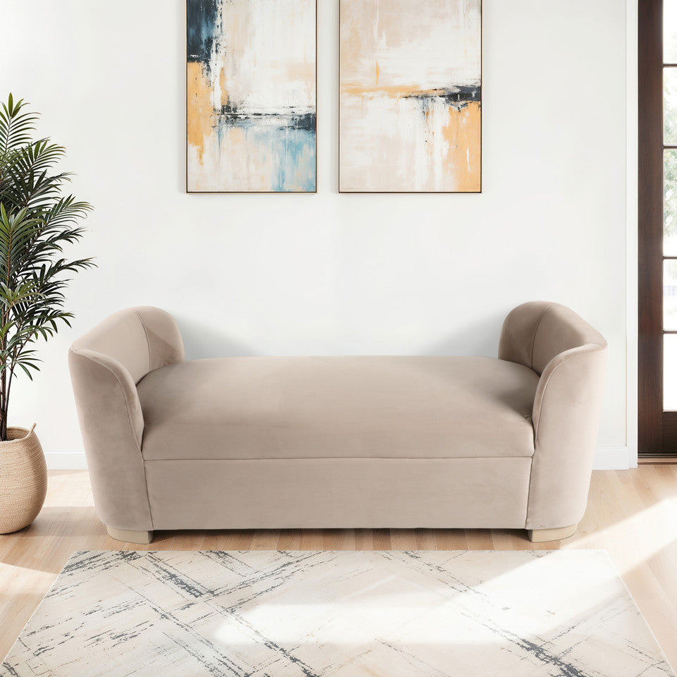 SERRANO BENCH IVORY 60 x 23 x 24.