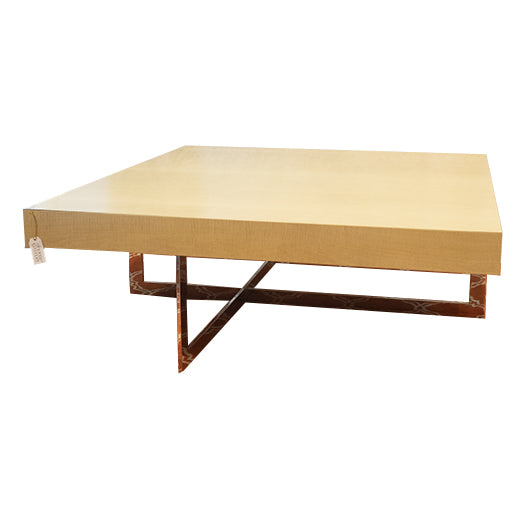 COCKTAIL TABLE W DRAWER W 47 1/4" D 47 1/4" H 17 1/4"