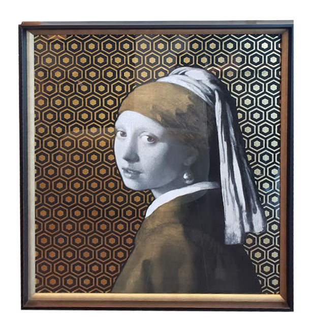 GILDED EARRING 30X35