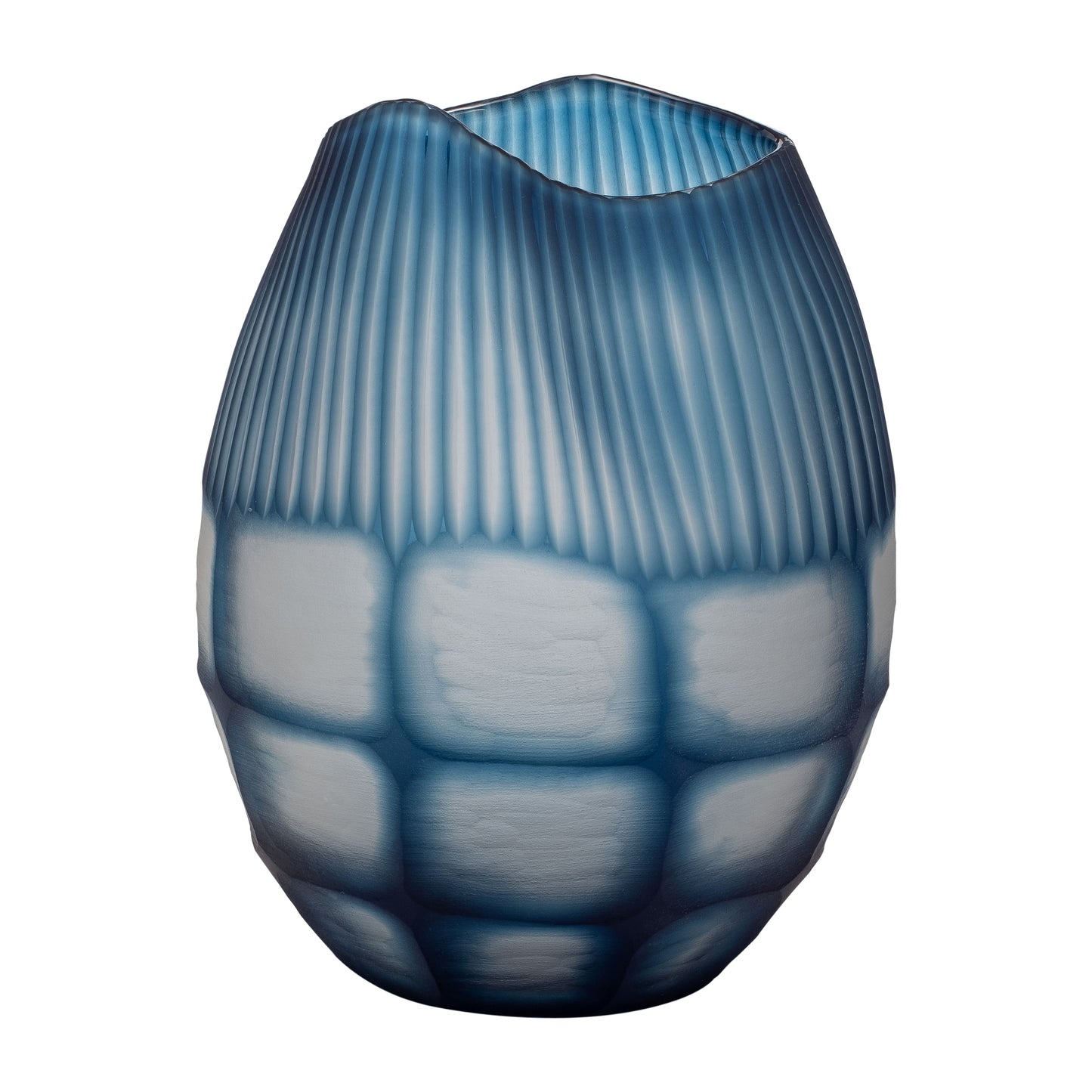 GLASS VASE BLUE