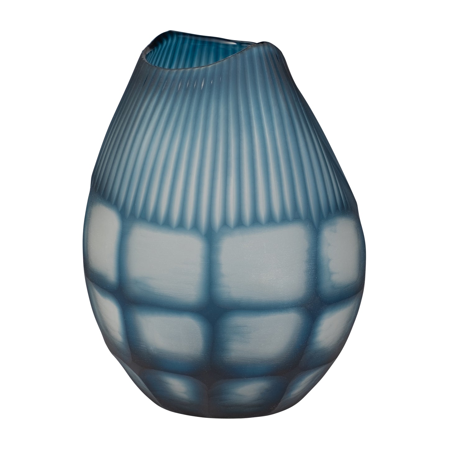 GLASS VASE BLUE