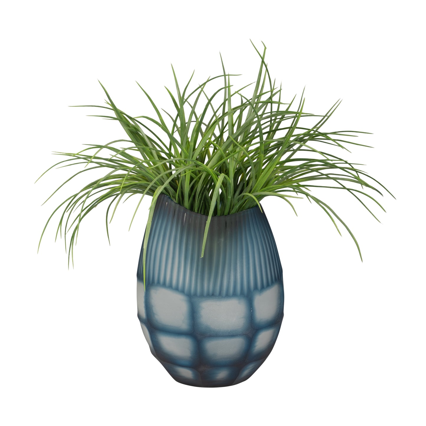 GLASS VASE BLUE