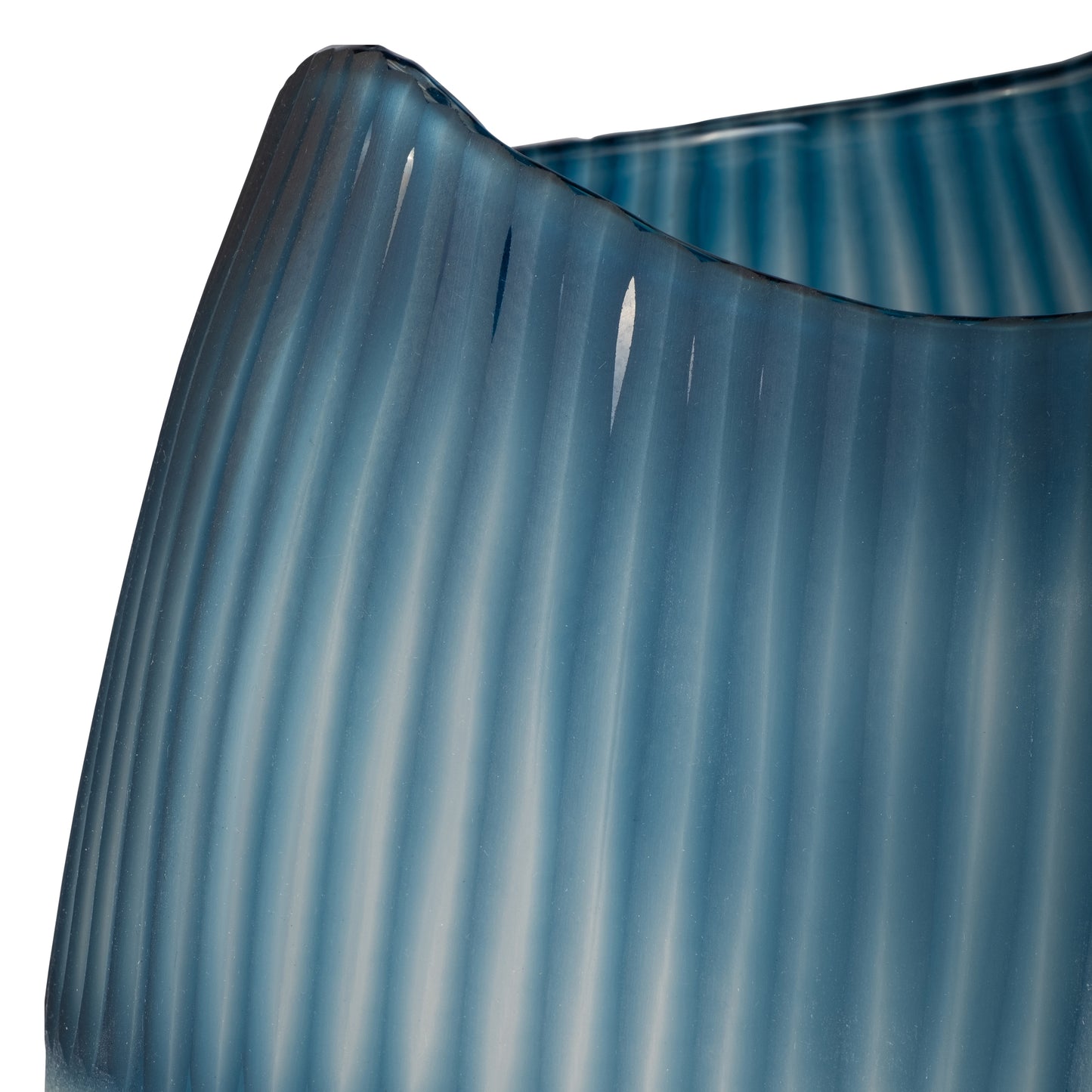 GLASS VASE BLUE