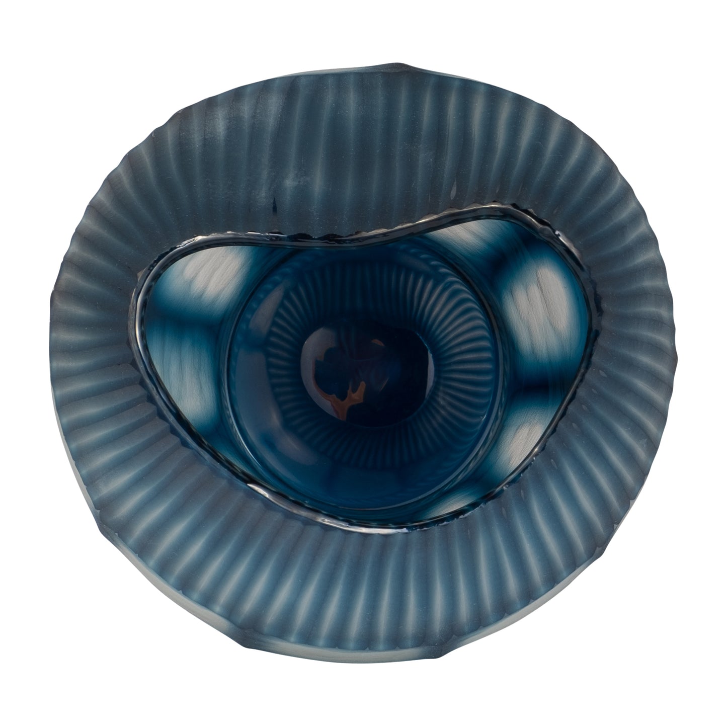 GLASS VASE BLUE