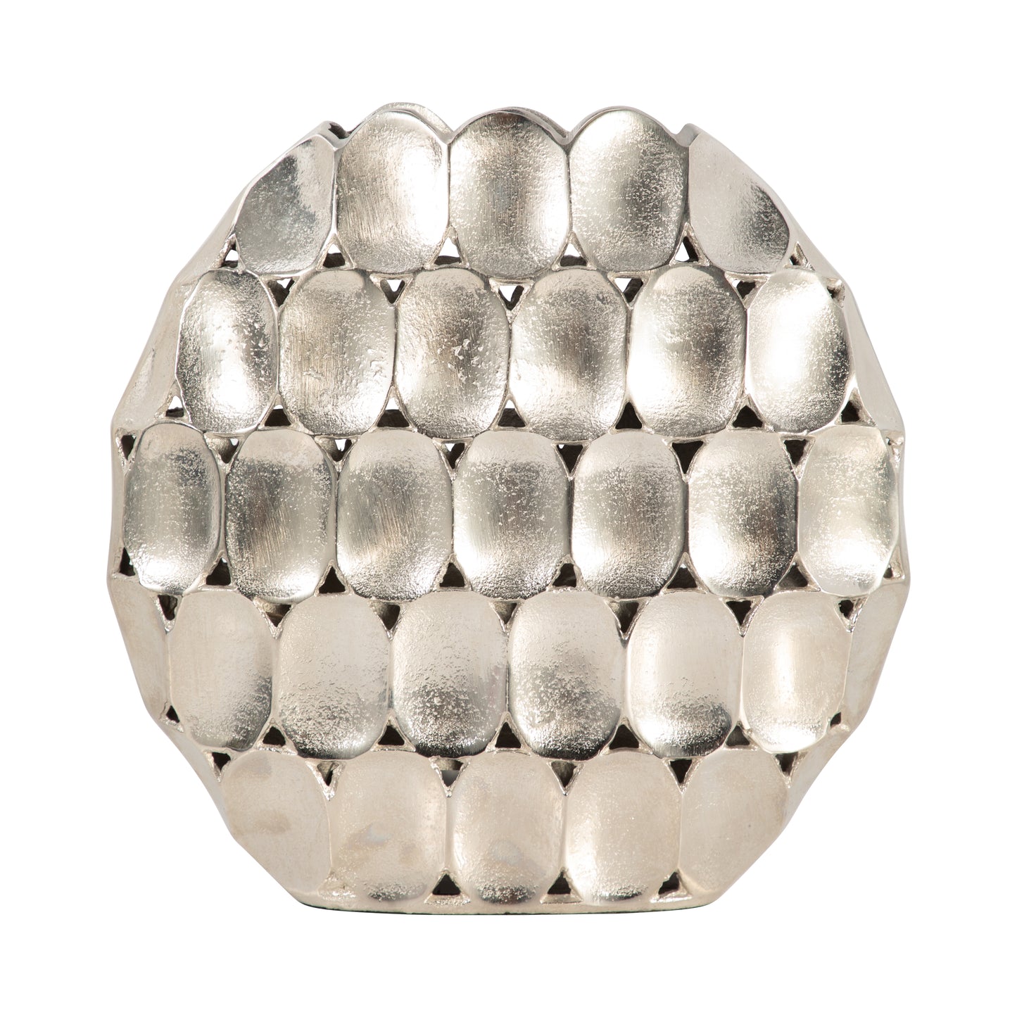 METAL OVAL SILVER