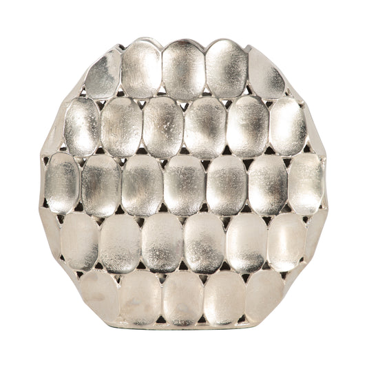 METAL OVAL SILVER