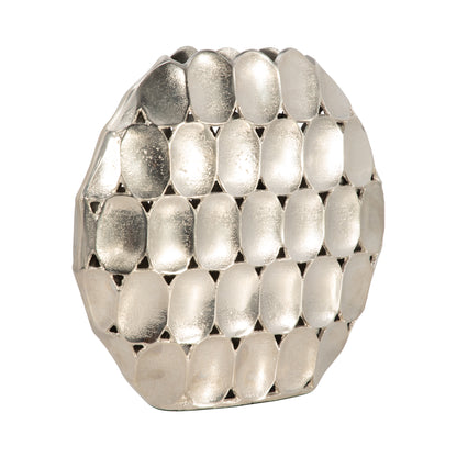 METAL OVAL SILVER