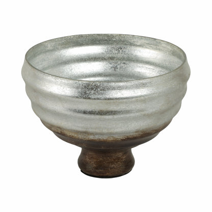 GLASS PEDESTAL BOWL