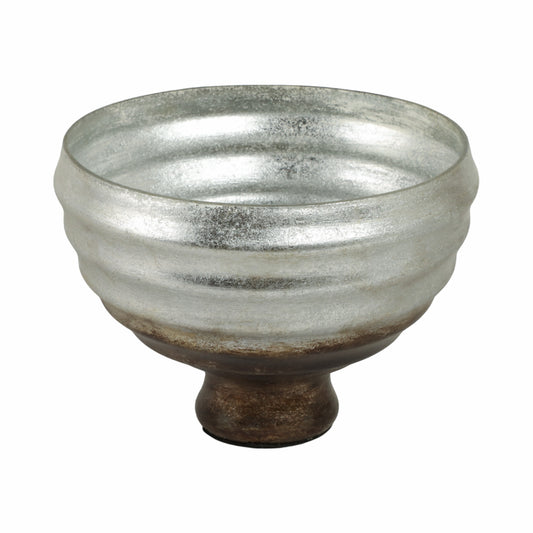 GLASS PEDESTAL BOWL