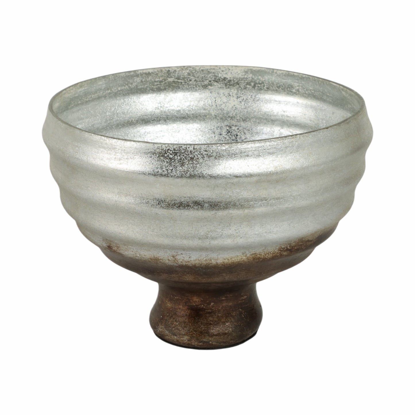 GLASS PEDESTAL BOWL