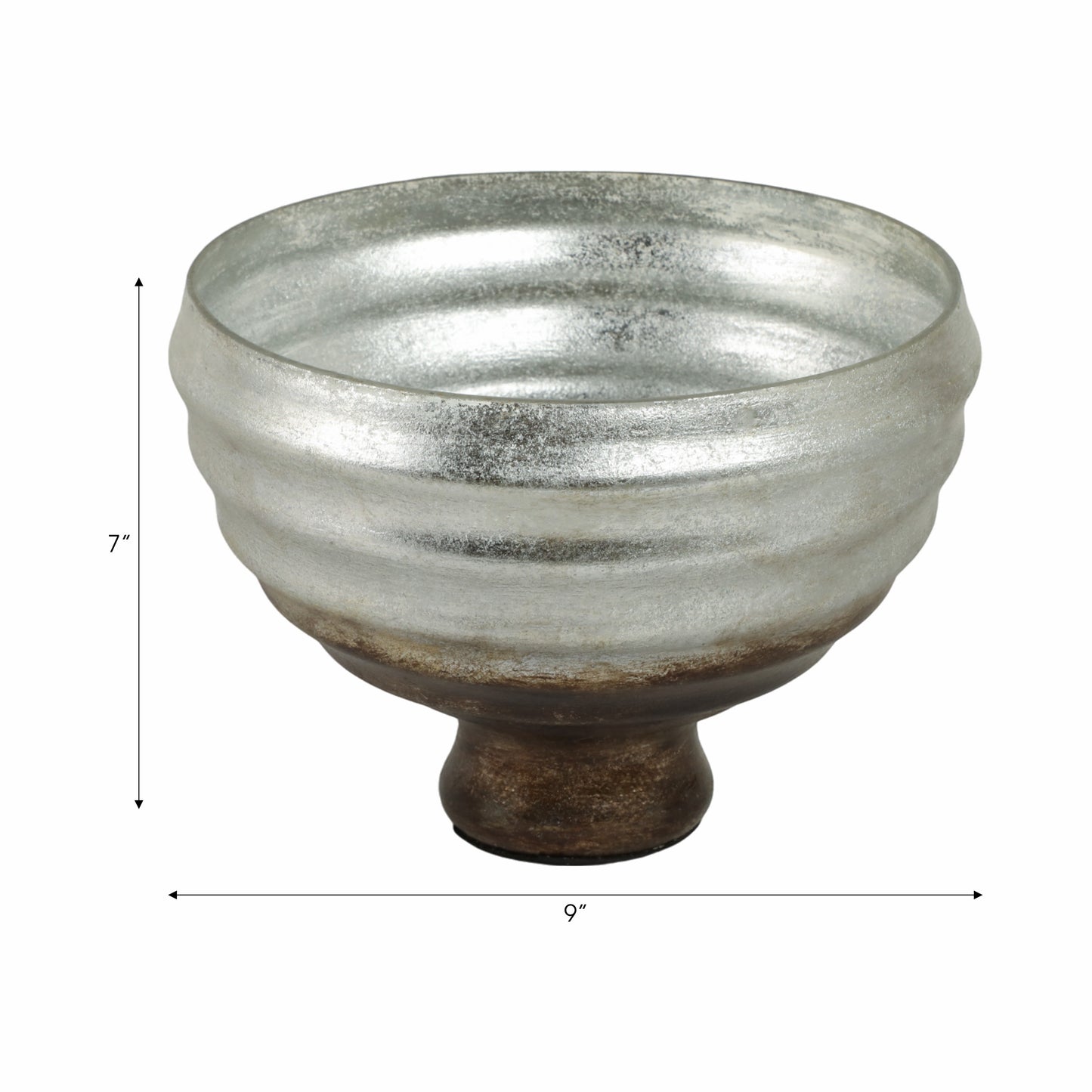 GLASS PEDESTAL BOWL