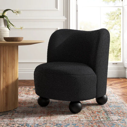 BALL FOOT ACEET CHAIR BLACK  32'' H X 29'' W X 31'' D