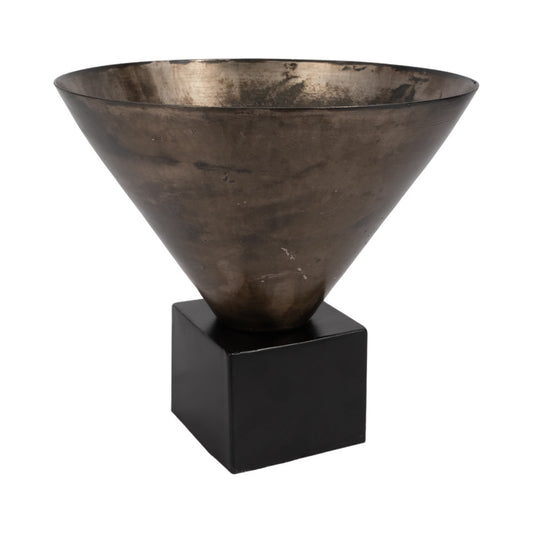 CASSENDRA SMALL METAL VASE