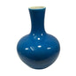 Peacock Blue Globular Vase