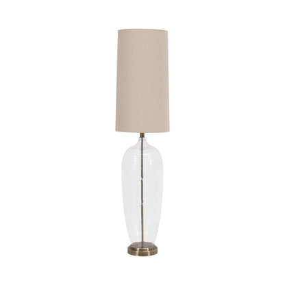 GLASS 50" BOTTLE TABLE LAMP
