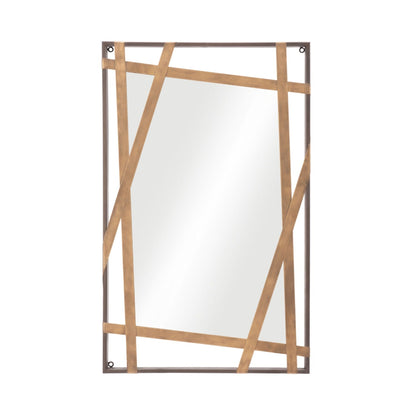 TOLIX MIRROR GOLD BLACK 19.7" W x 1.8" D x 31.5" H