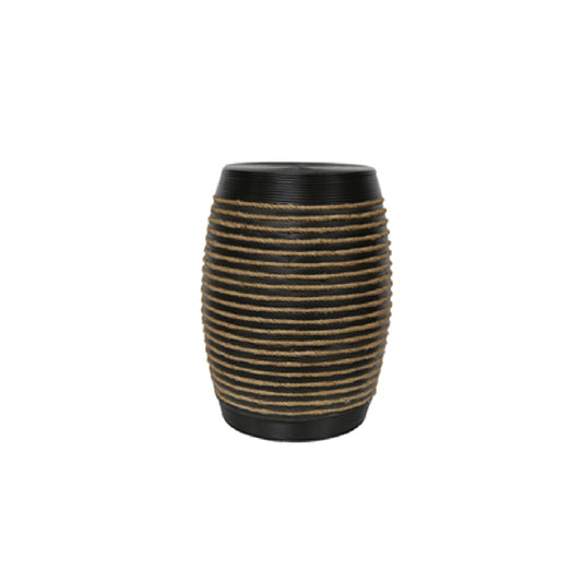 WOOD ROPE ACCENT TABLE BROWN