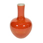 ORANGE GLOBULAR VASE