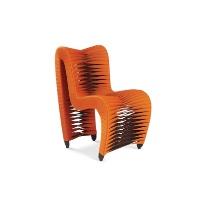 SAT BELT DINING CHAIR ORANGE