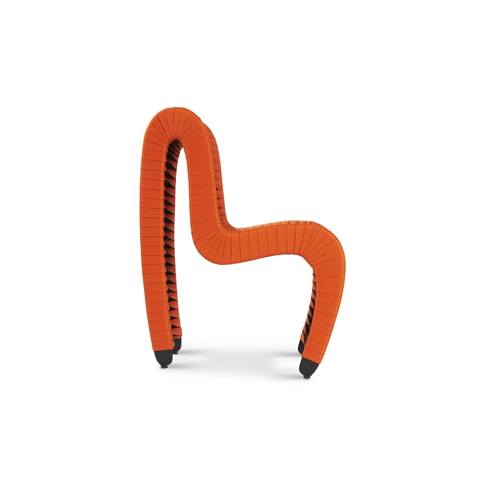 SAT BELT DINING CHAIR ORANGE