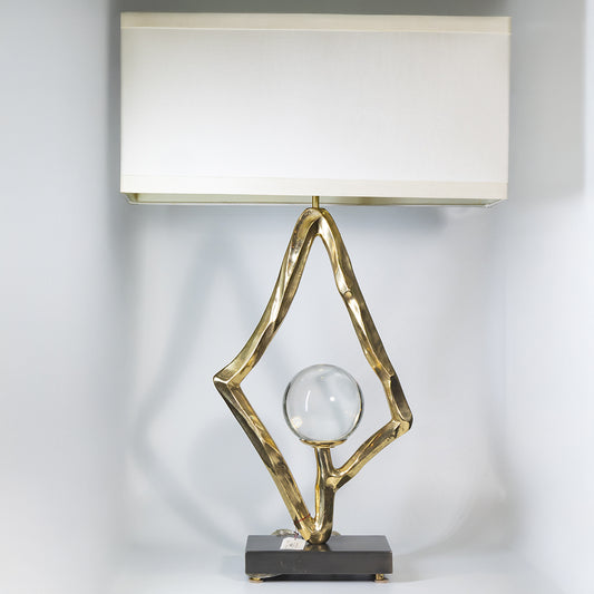 CRYSTAL SPHERE BRASS